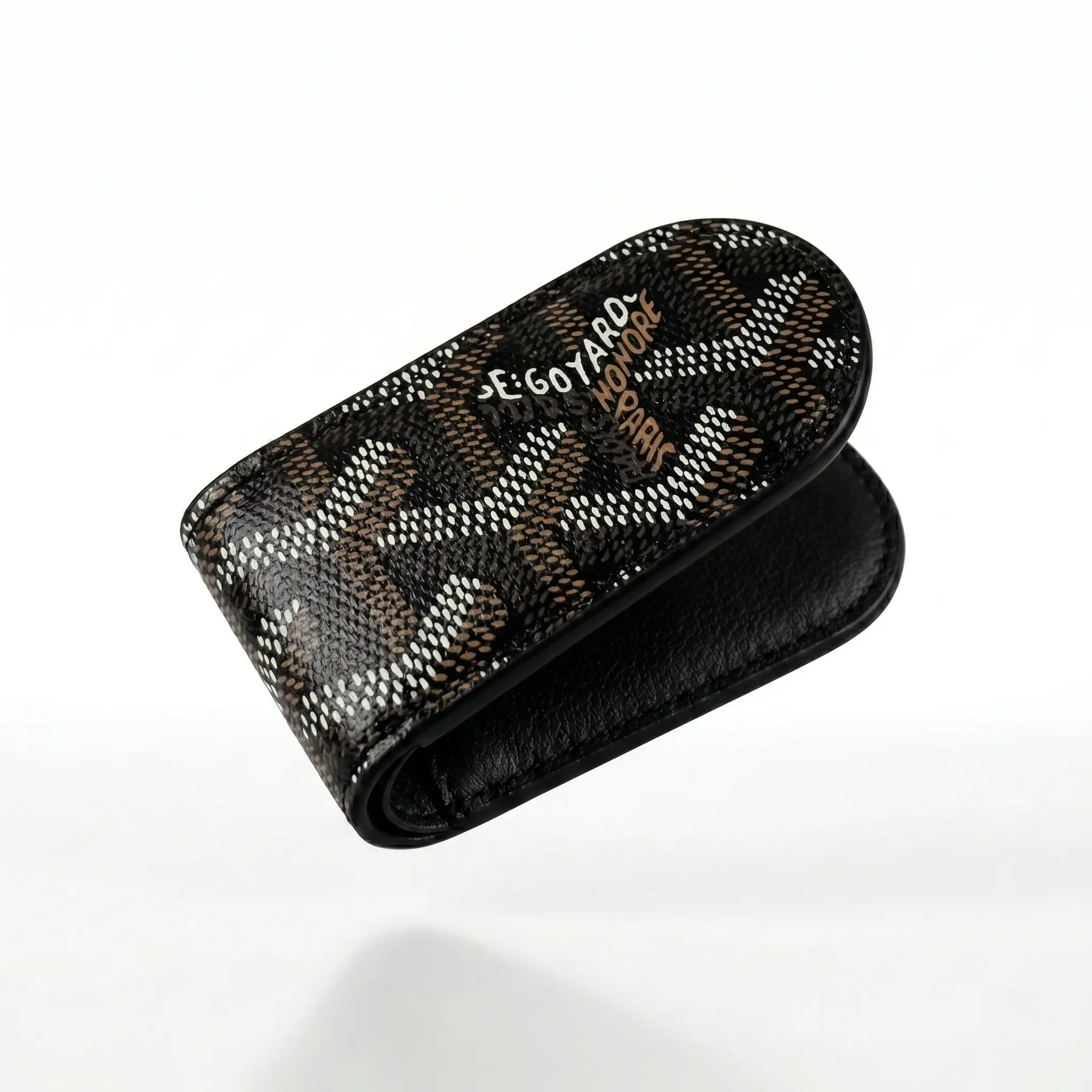 Goyard Monogram Deri Manyetik Para Klipsi Para Tutacağı