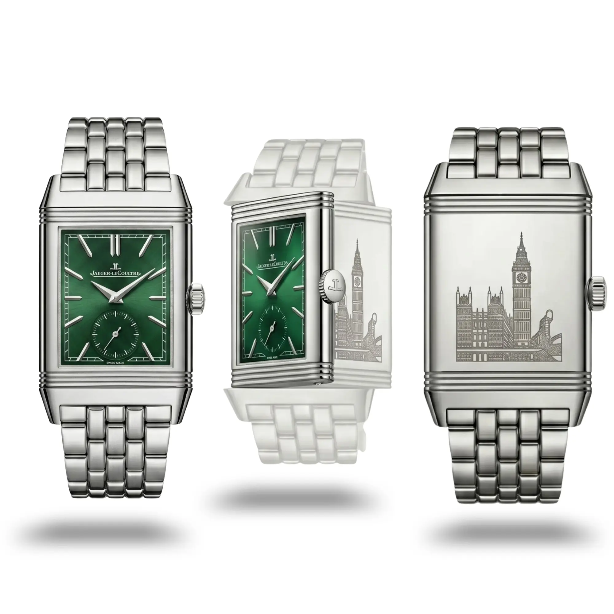 Jaeger-LeCoultre Reverso London Flagship Edition Tribute Yeşil Kadran Erkek Saat