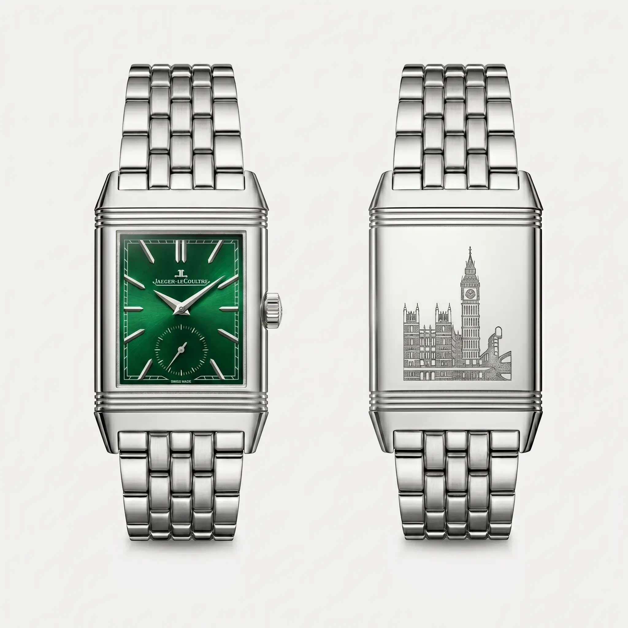 Jaeger-LeCoultre Reverso London Flagship Edition Tribute Yeşil Kadran Erkek Saat