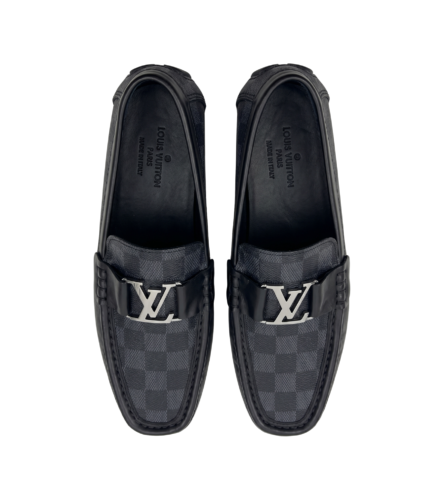 Louis Vuitton Damier Grafit Hockenheim Loafer Hakiki Deri