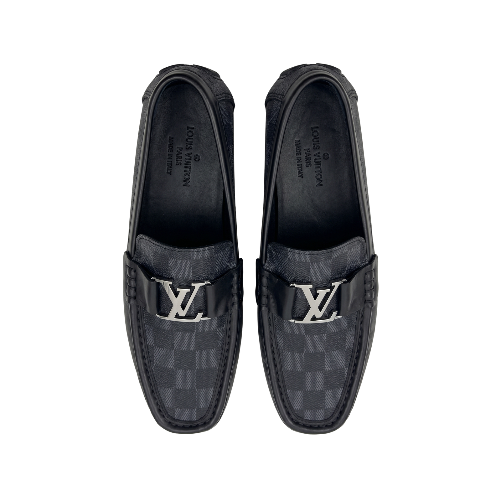Louis Vuitton Damier Grafit Hockenheim Loafer Hakiki Deri