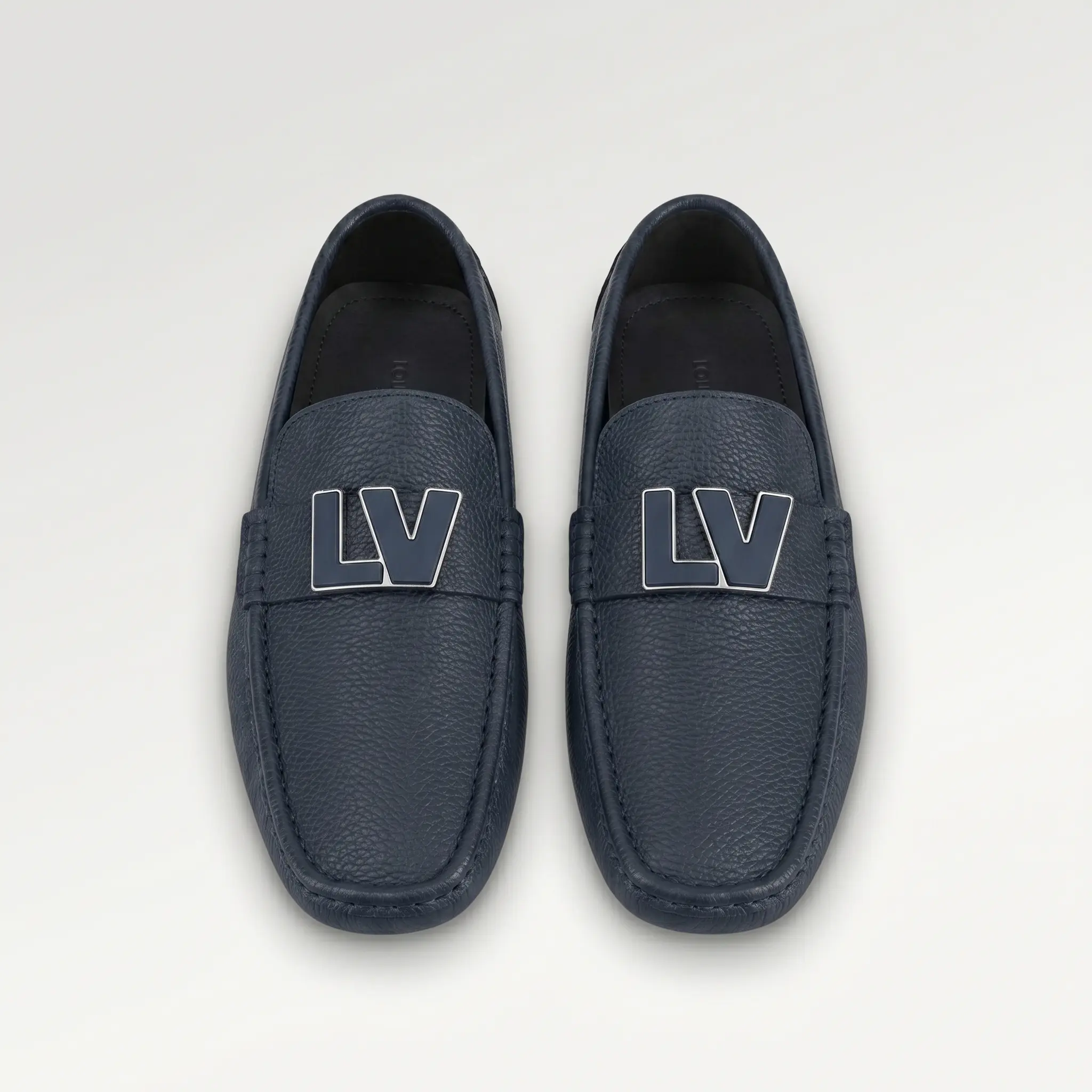 Louis Vuitton Oxford Mavi Deri Monte Carlo Mokasen Ayakkabı