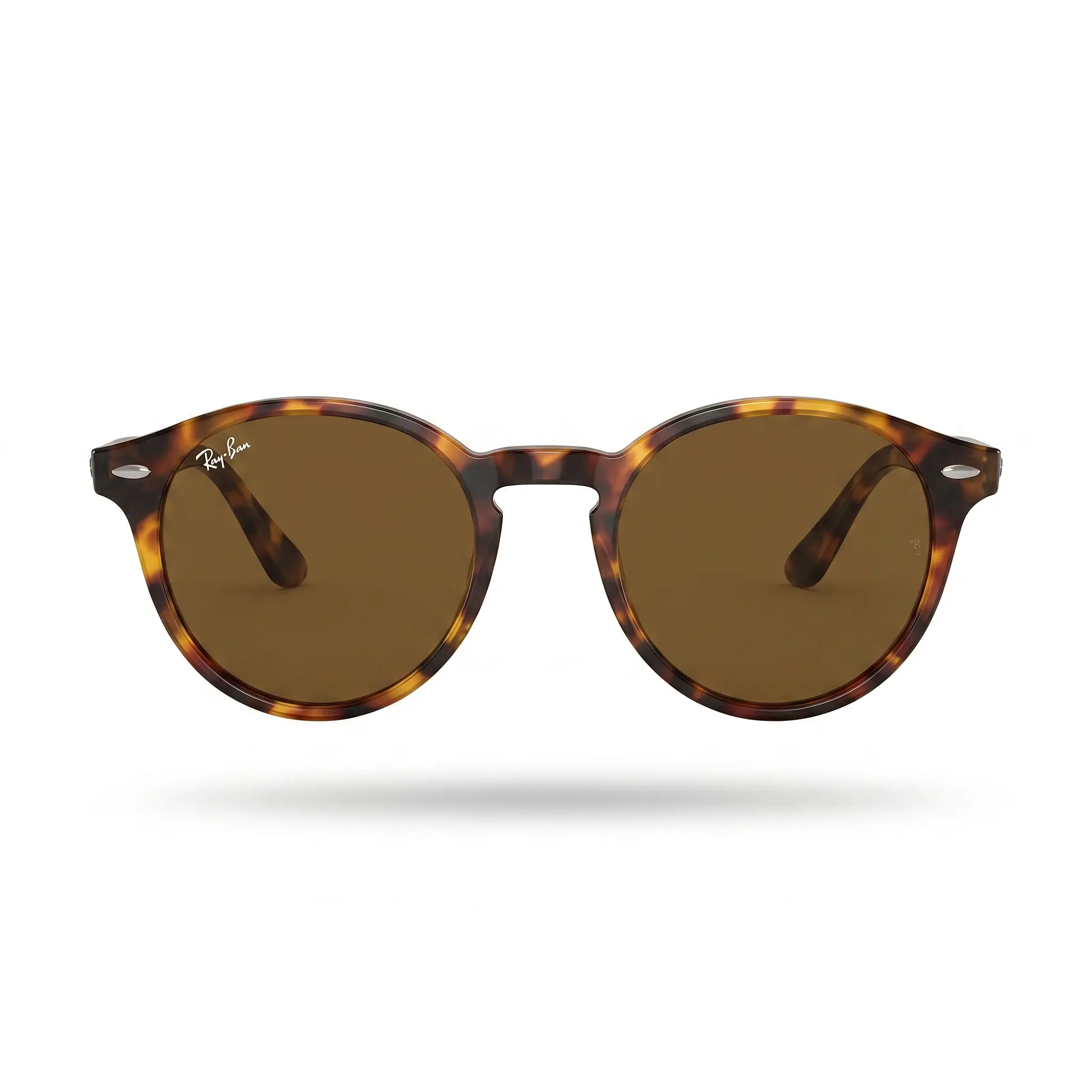 Ray-Ban Tortoise Çerçeveli Kahve Camlı Yuvarlak Güneş Gözlüğü