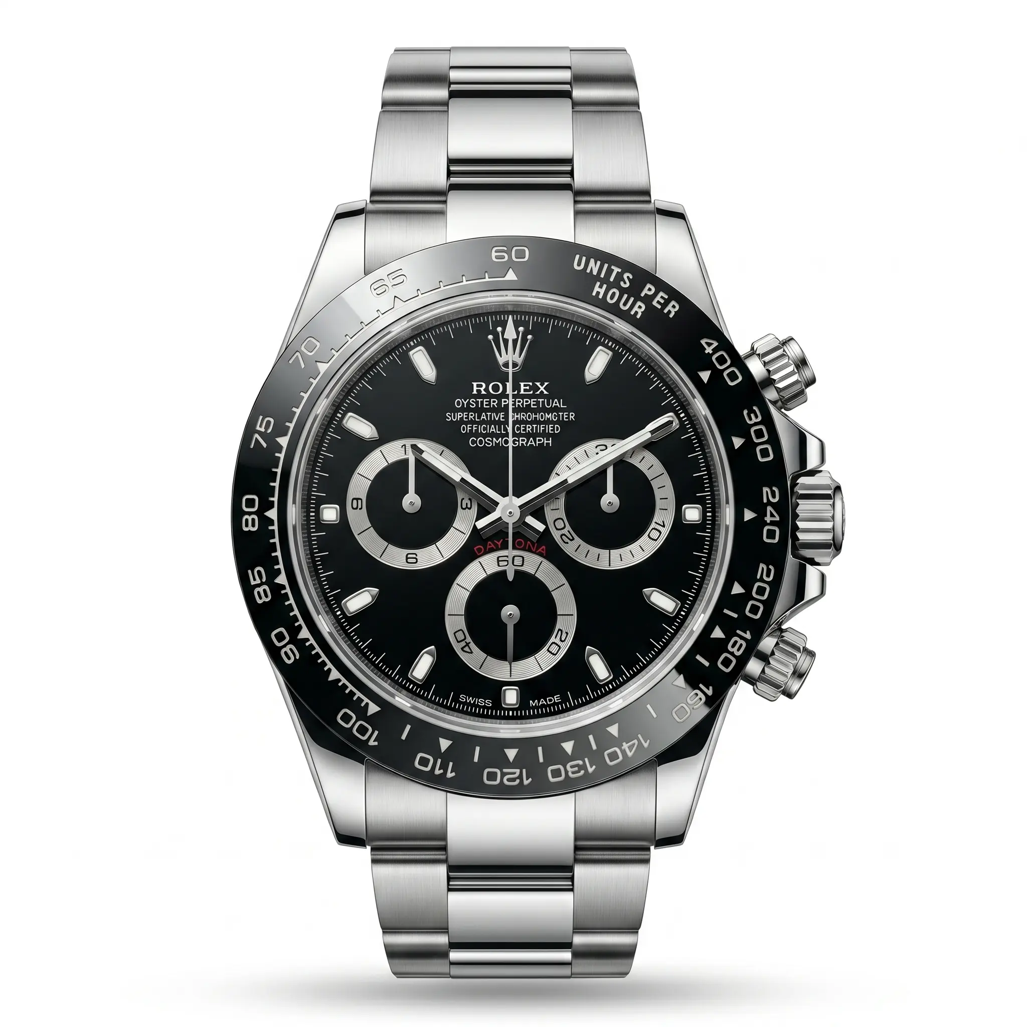 Rolex Cosmograph Daytona ETA  Siyah Kadran Çelik Erkek Saat