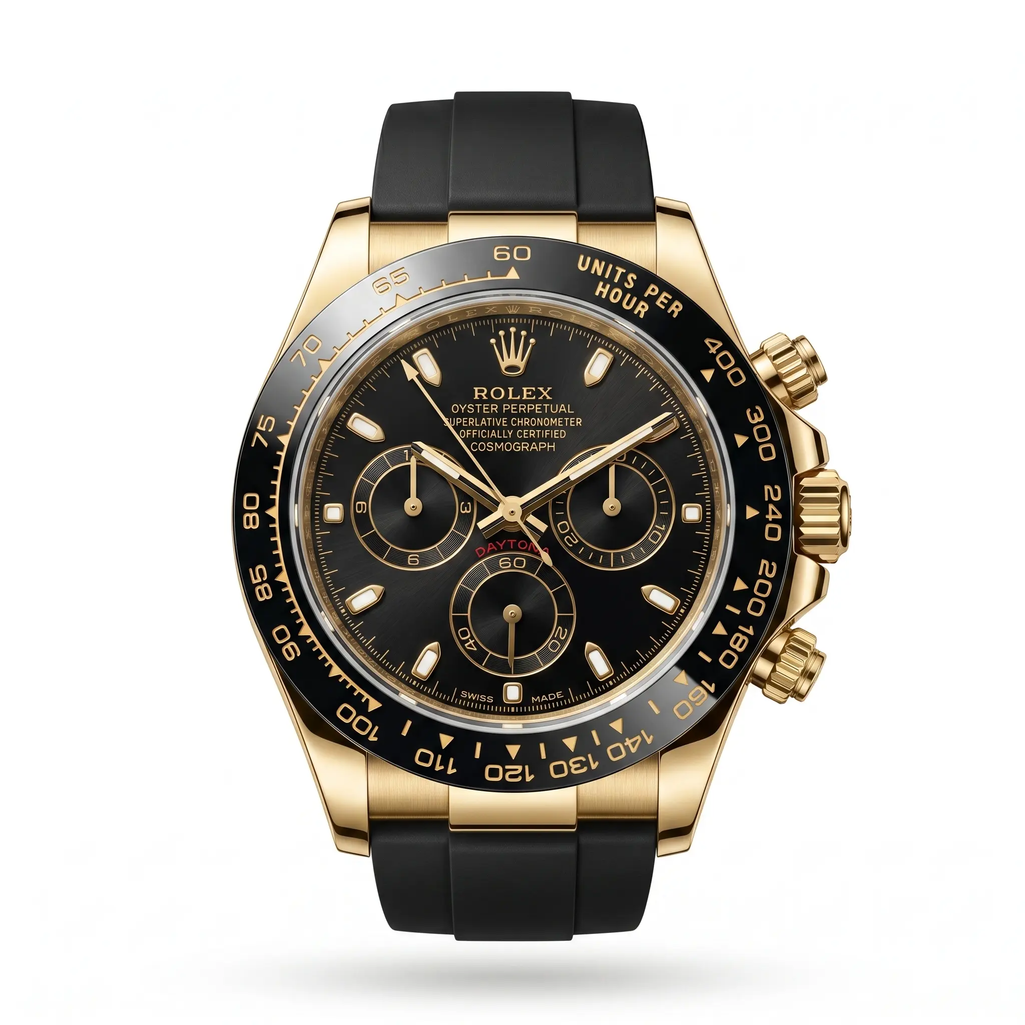Rolex Cosmograph Daytona Sarı Altın Siyah Kadran Erkek Saat
