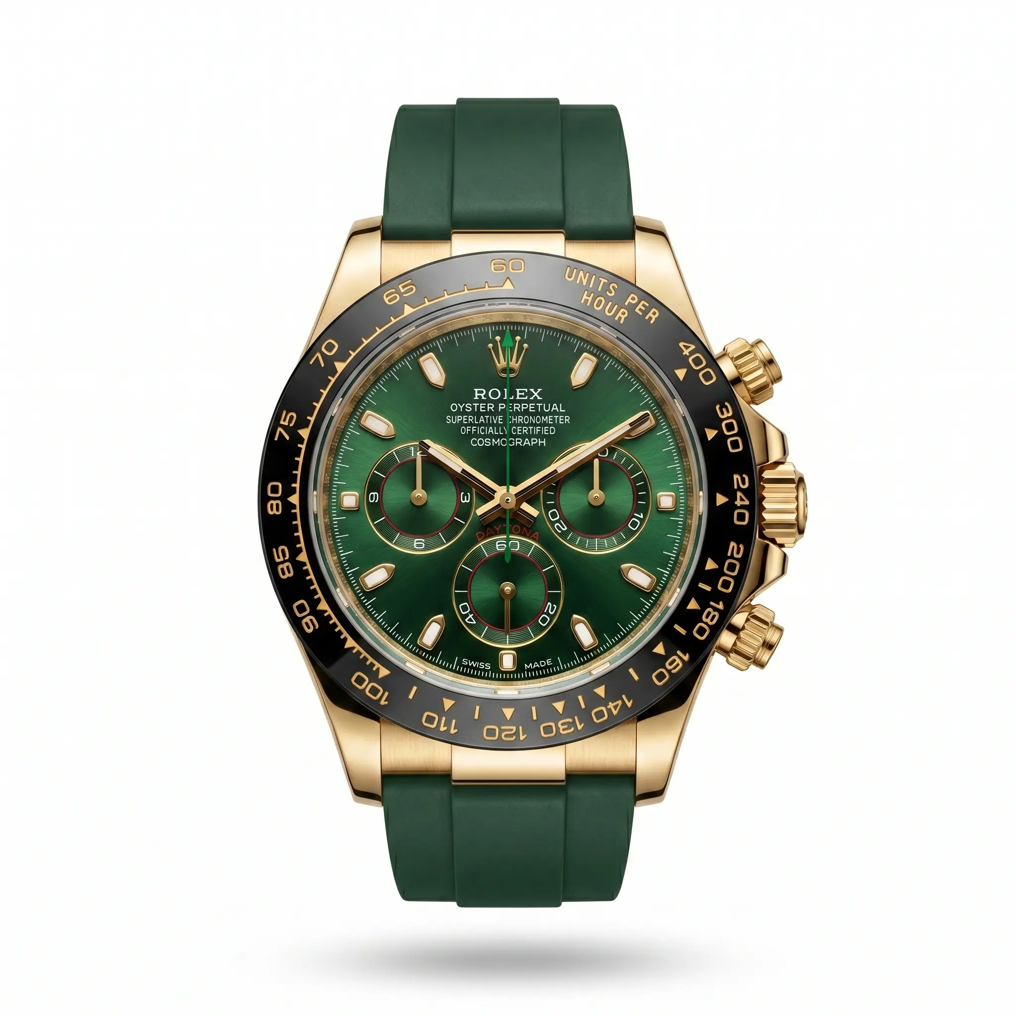 Rolex Cosmograph Daytona Sunburst Yeşil Erkek Saat 1 Rolex Cosmograph Daytona Sunburst Yeşil Erkek Saat - Görsel 1