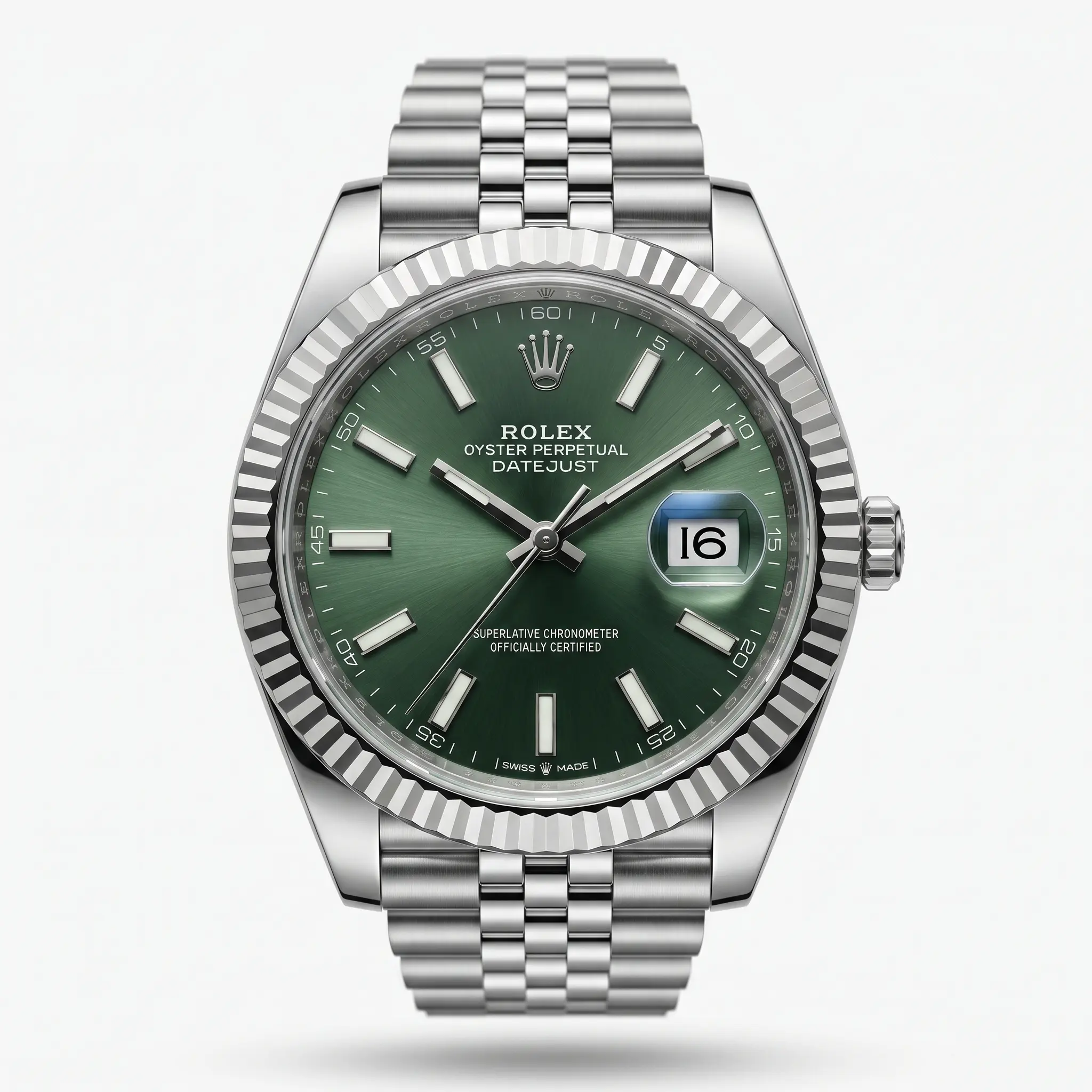 Rolex Datejust Yeşil Kadran Jubilee Erkek Saat
