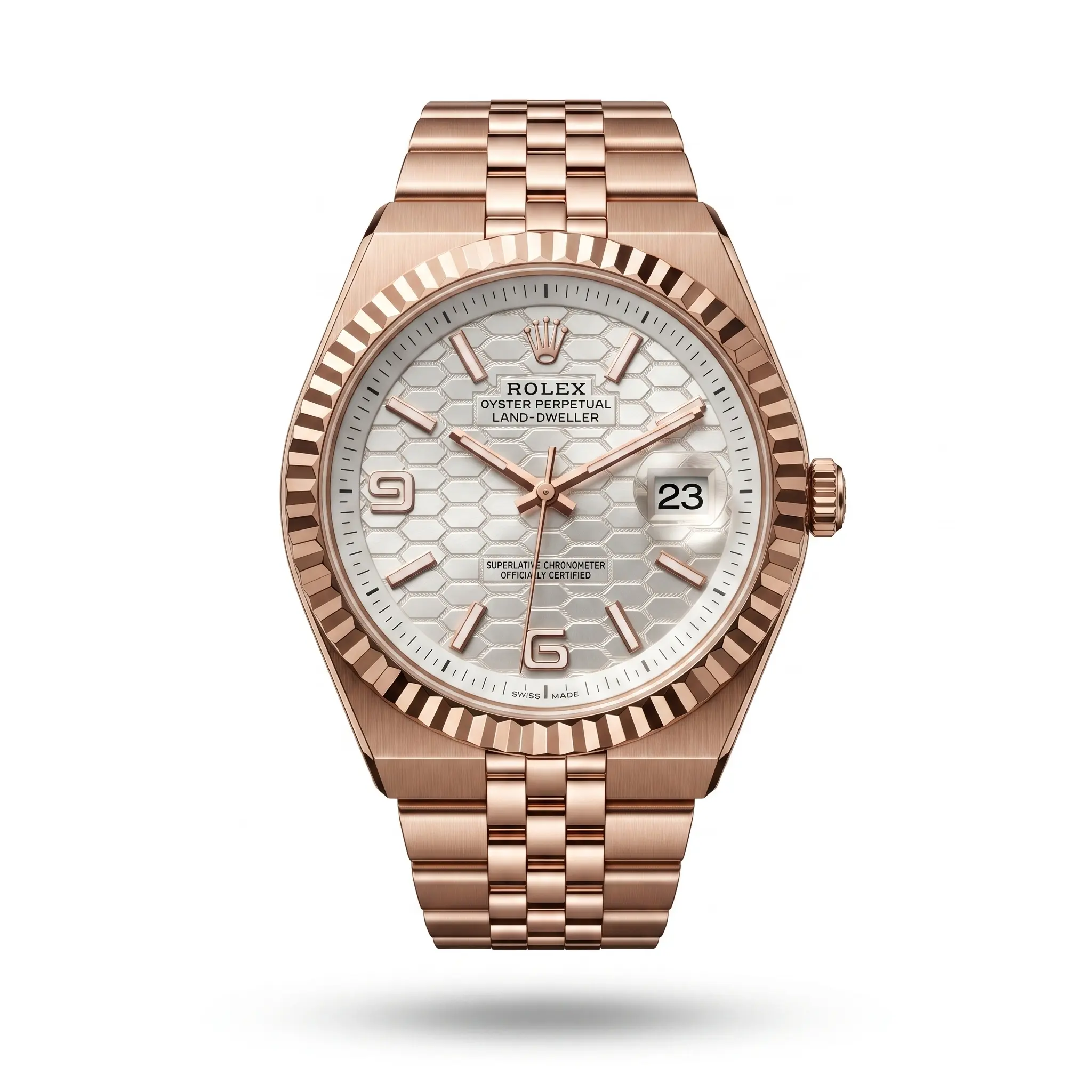 Rolex Day-Date Everose Honeycomb Dial Erkek Saat