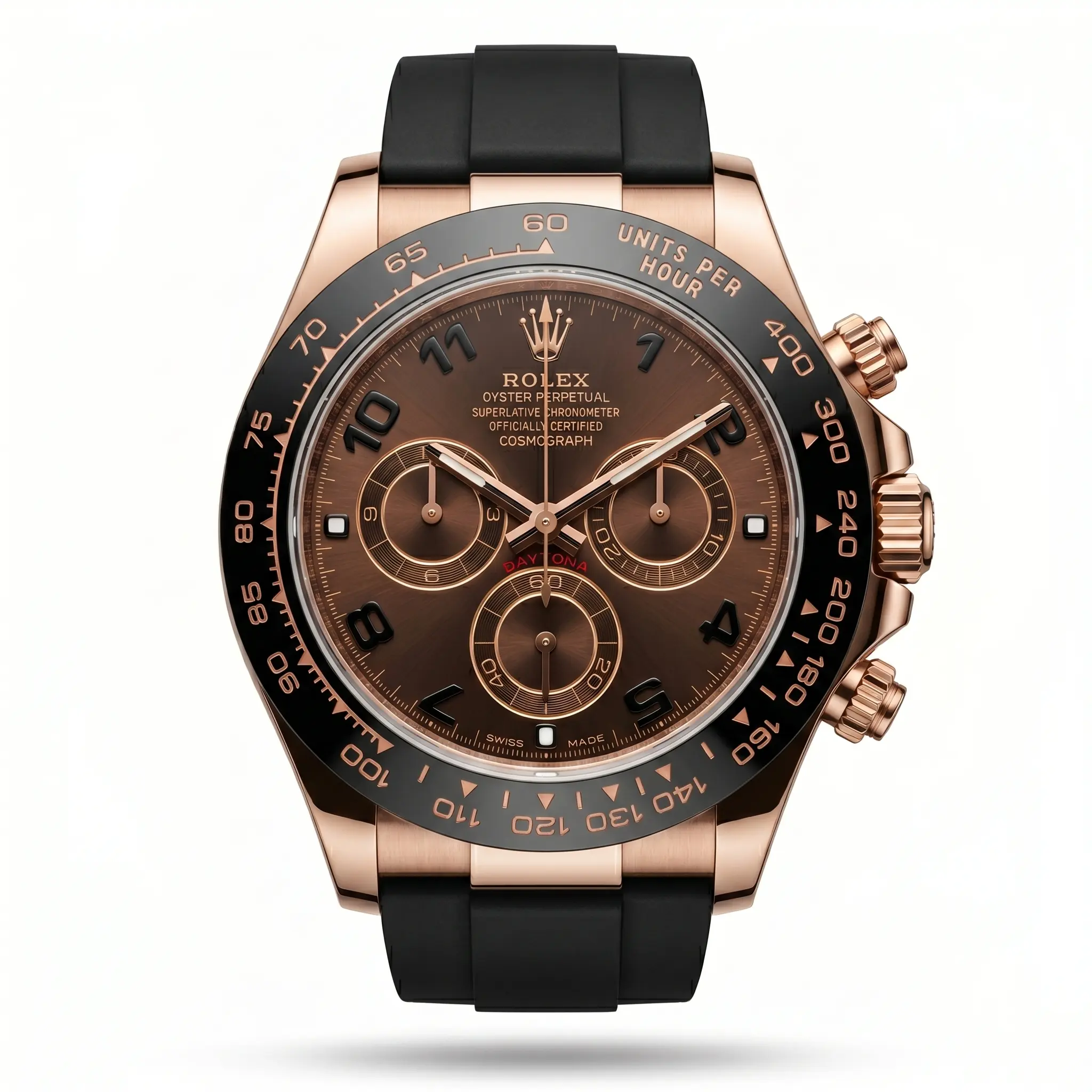Rolex Daytona Chocolate Dial Kahverengi Siyah Erkek Saat