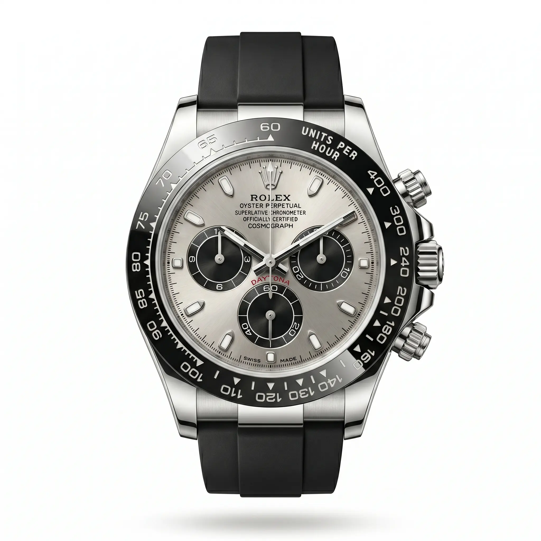 Rolex Daytona Ghost Gümüş Kadran Siyah Bezel Erkek Saat 1 Rolex Daytona Ghost Gümüş Kadran Siyah Bezel Erkek Saat - Görsel 1