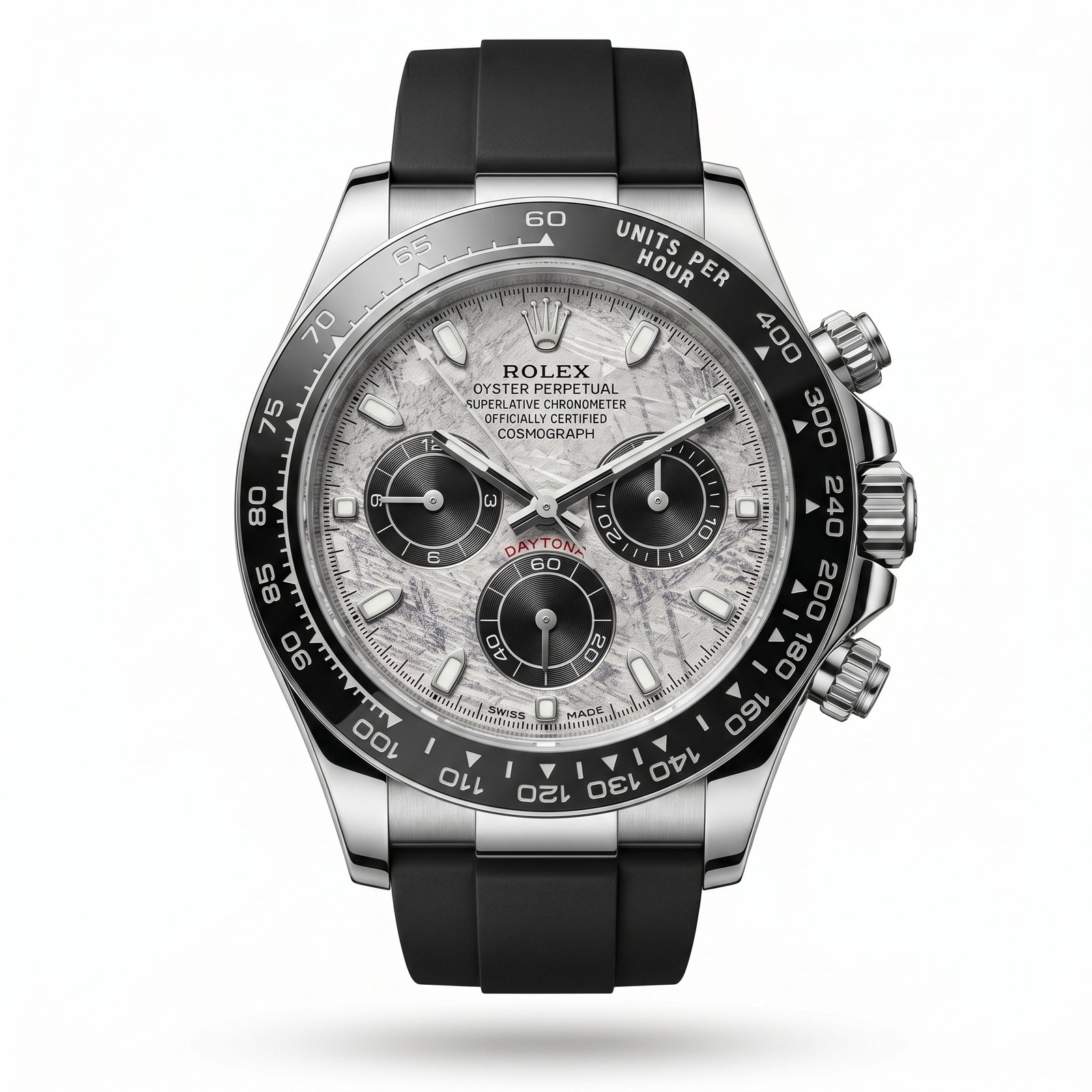 Rolex Daytona Meteorite Siyah Beyaz Erkek Saat