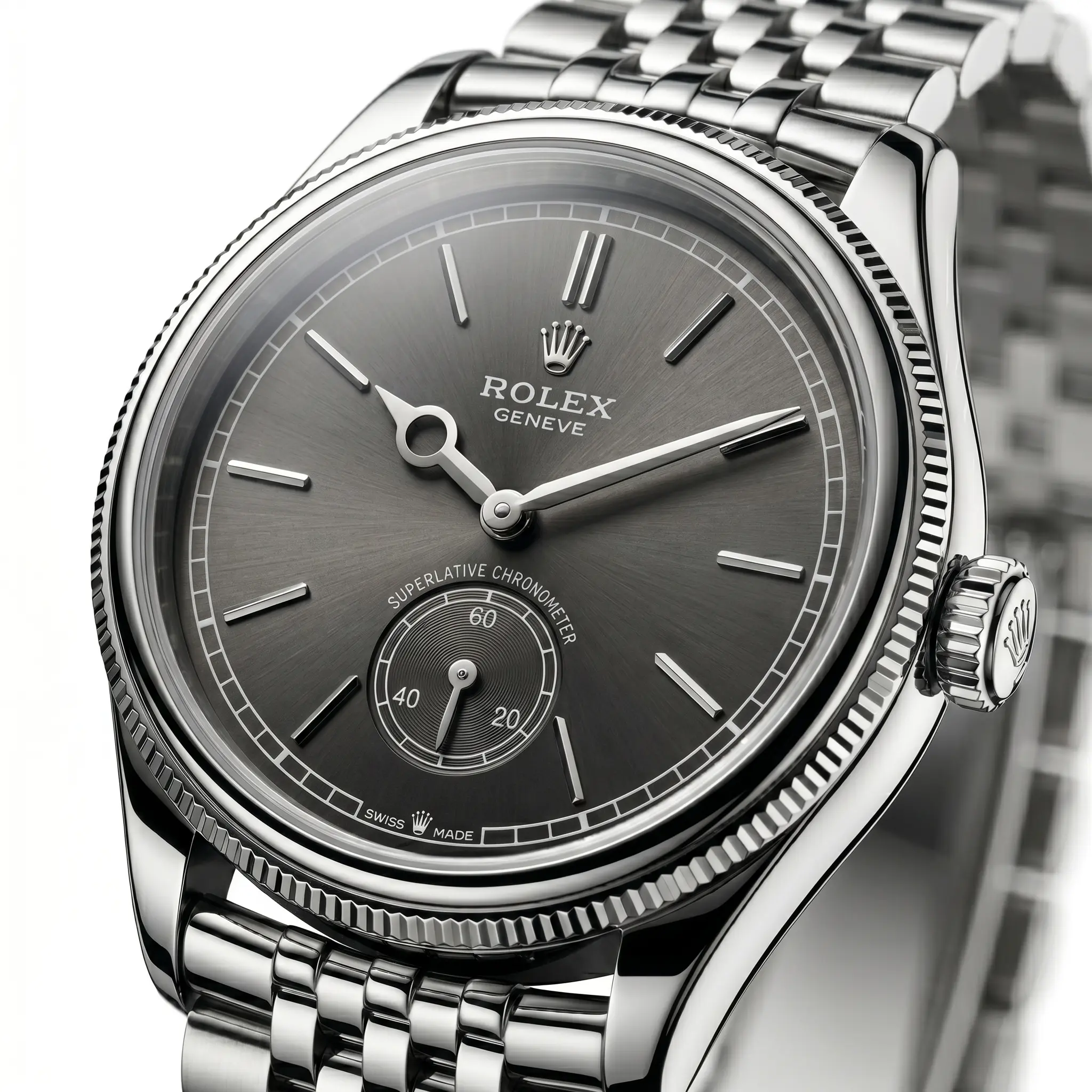 Rolex Oyster Perpetual Chronometer Koyu Gri Kadran Erkek Saat
