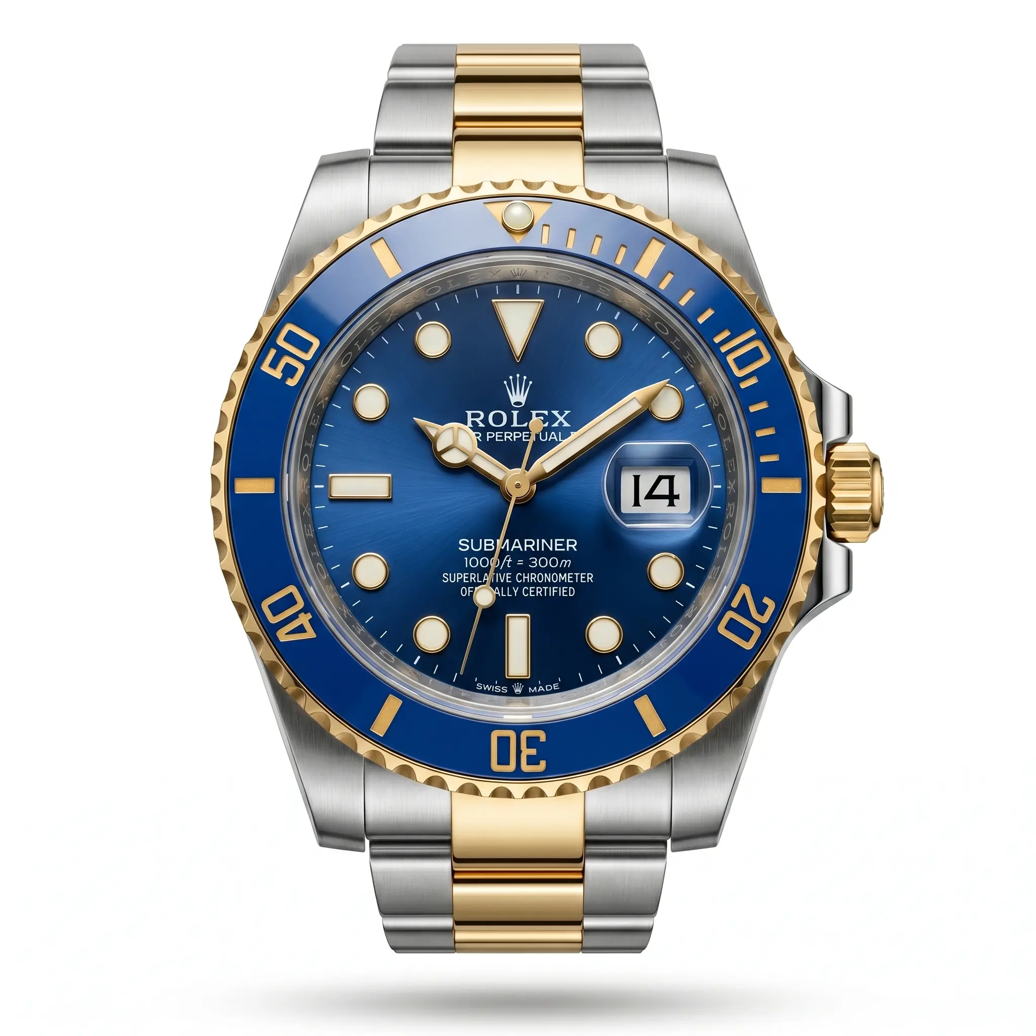Rolex Submariner Bluesy Mavi Kadran Two-Tone Erkek Saat