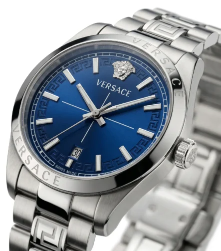 Versace Dylos Mavi Kadran 42mm Çelik Erkek Saati