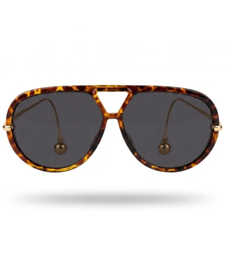 Bottega Veneta New Triangle Geometric Sunglasses Lüks Tortoiseshell Çerçeveli Gözlük