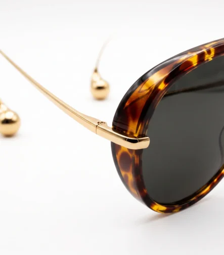 Bottega Veneta New Triangle Geometric Sunglasses Lüks Tortoiseshell Çerçeveli Gözlük