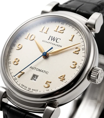 IWC Schaffhausen Automatic Beyaz Kadran Altın Rakamlı Lüks Saat
