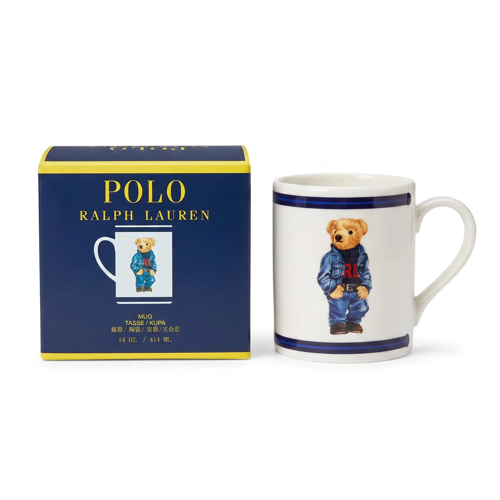 Polo Ralph Lauren Seramik Denim Ceketli RL Koleksiyon Bardak