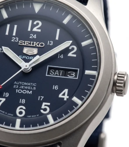 Seiko 5 Sports Automatic 23 Jewels Mavi Kadranlı Spor Saat